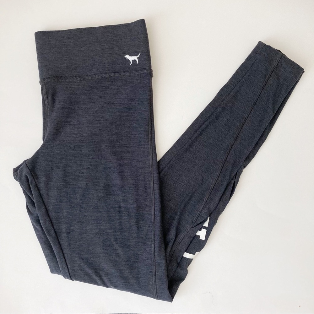 Pink Victoria's Secret Yoga Cut Out Logo Leggings